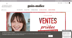 Desktop Screenshot of graindemalice.fr