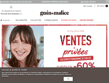 Tablet Screenshot of graindemalice.fr